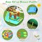 Inflatable Water Slide With Pool Bounce Climb Slide For Kids 3-10 Years Green Blue Orange
